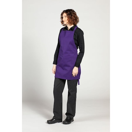 Uncommon Threads 2-Patch-Pocket Bib Apron Purple 3016-1800